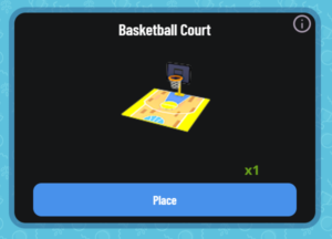 Basket Ball Court Town Star NFT Menu