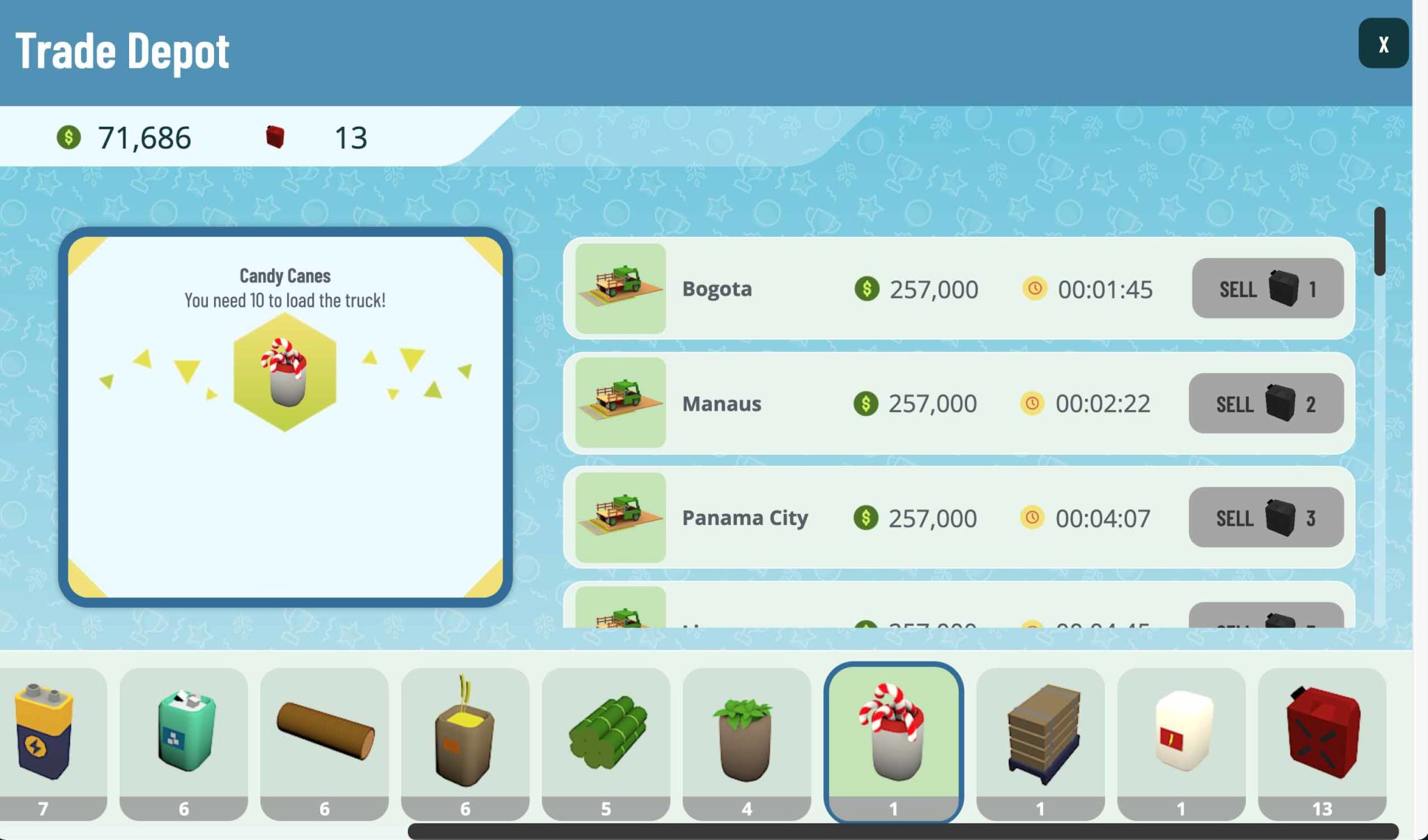 Candy Canes Learn Town Star