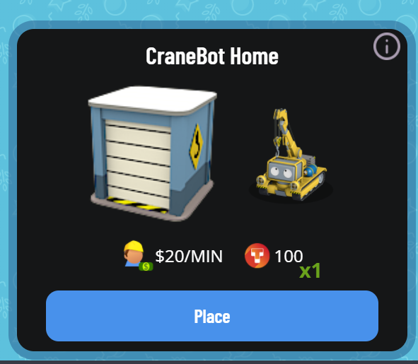 Town Star Crane Bot