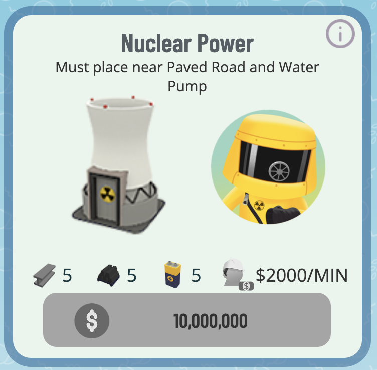 Nuclear Power Town Star
