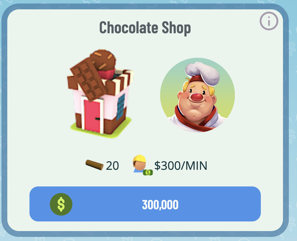 The Chocolate Shop Town Star